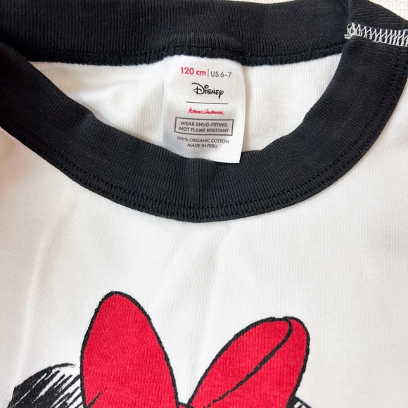 Hanna Andersson | Disney Minnie Mouse Pajamas - sz 6-7, red polka dots, two pc - Picture 2 of 12